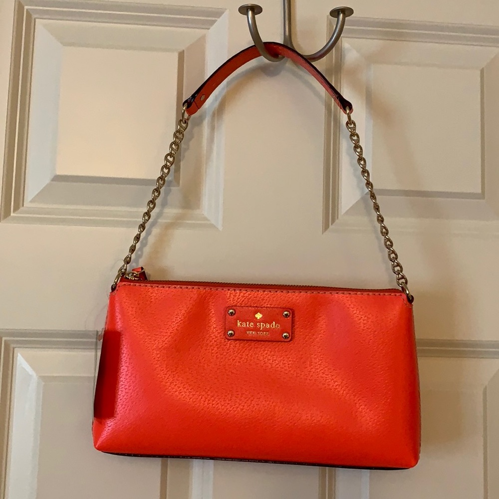 Kate Spade clutch/small shoulder bag. NWT. Neon
